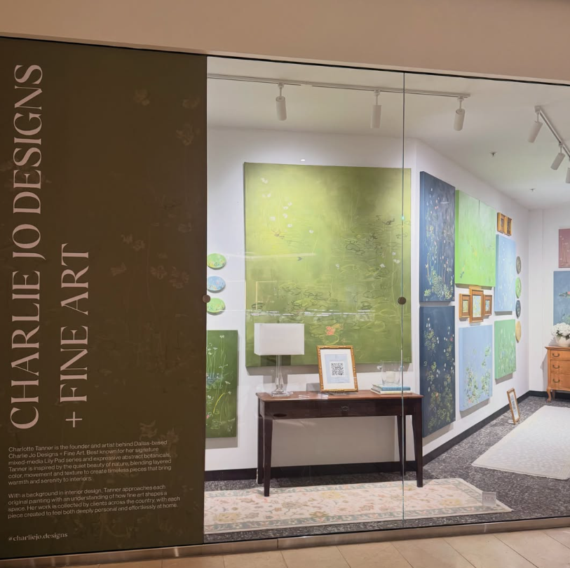 Charlie Jo Designs fine art collection displayed at Galleria Dallas