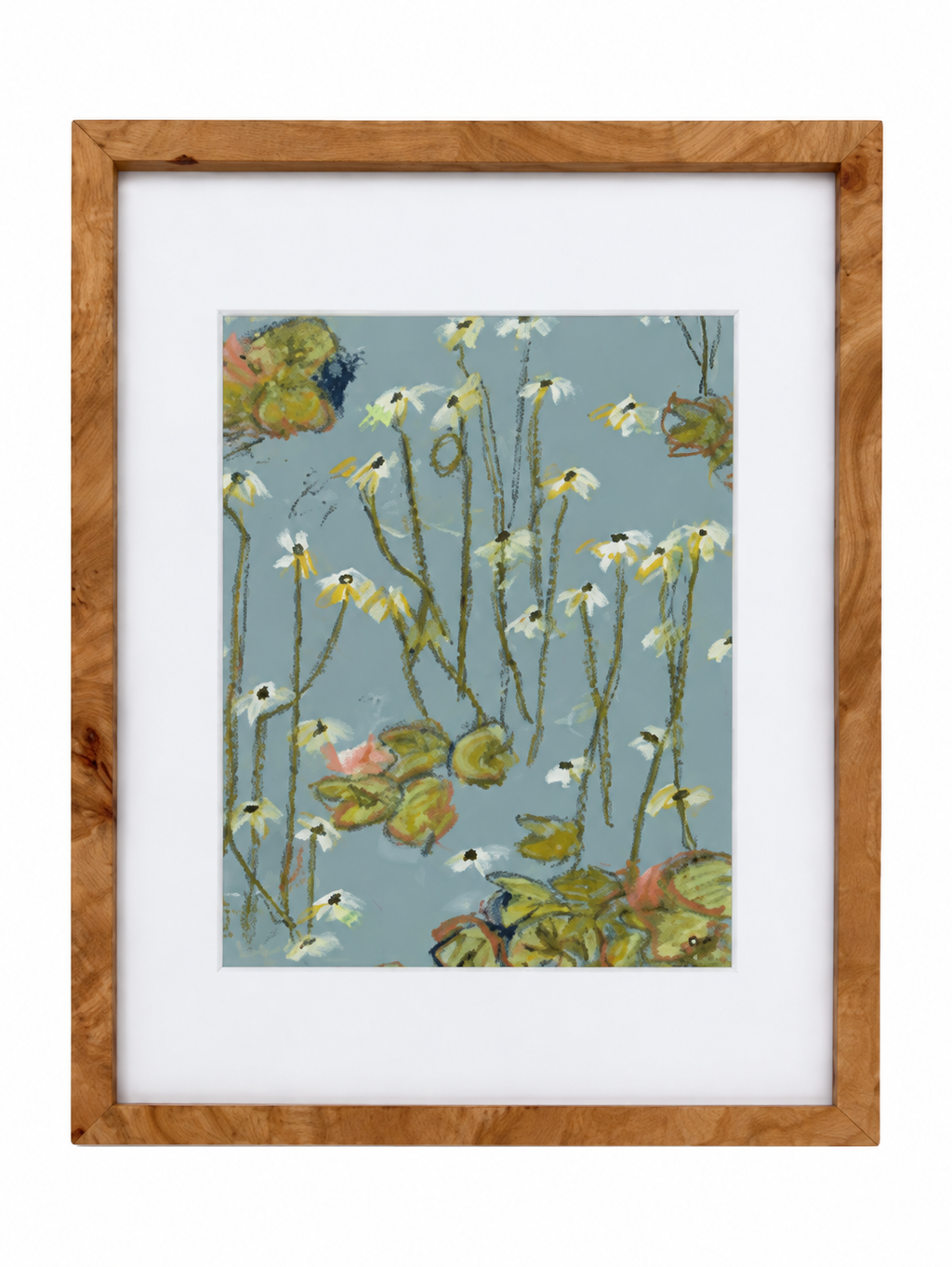 Garden Gossip No. 1 framed original painting
