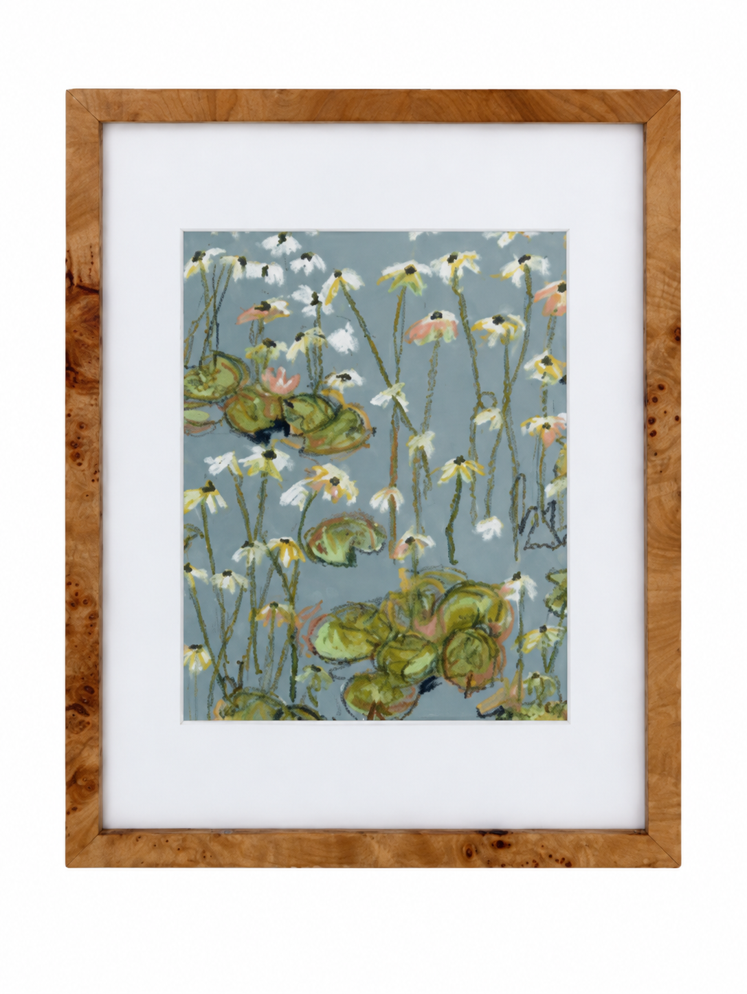 Garden Gossip No. 2 framed original painting