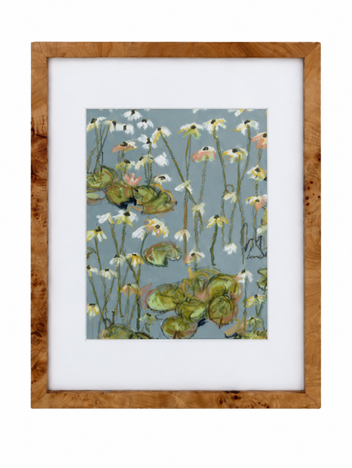 Garden Gossip No. 2 framed original painting